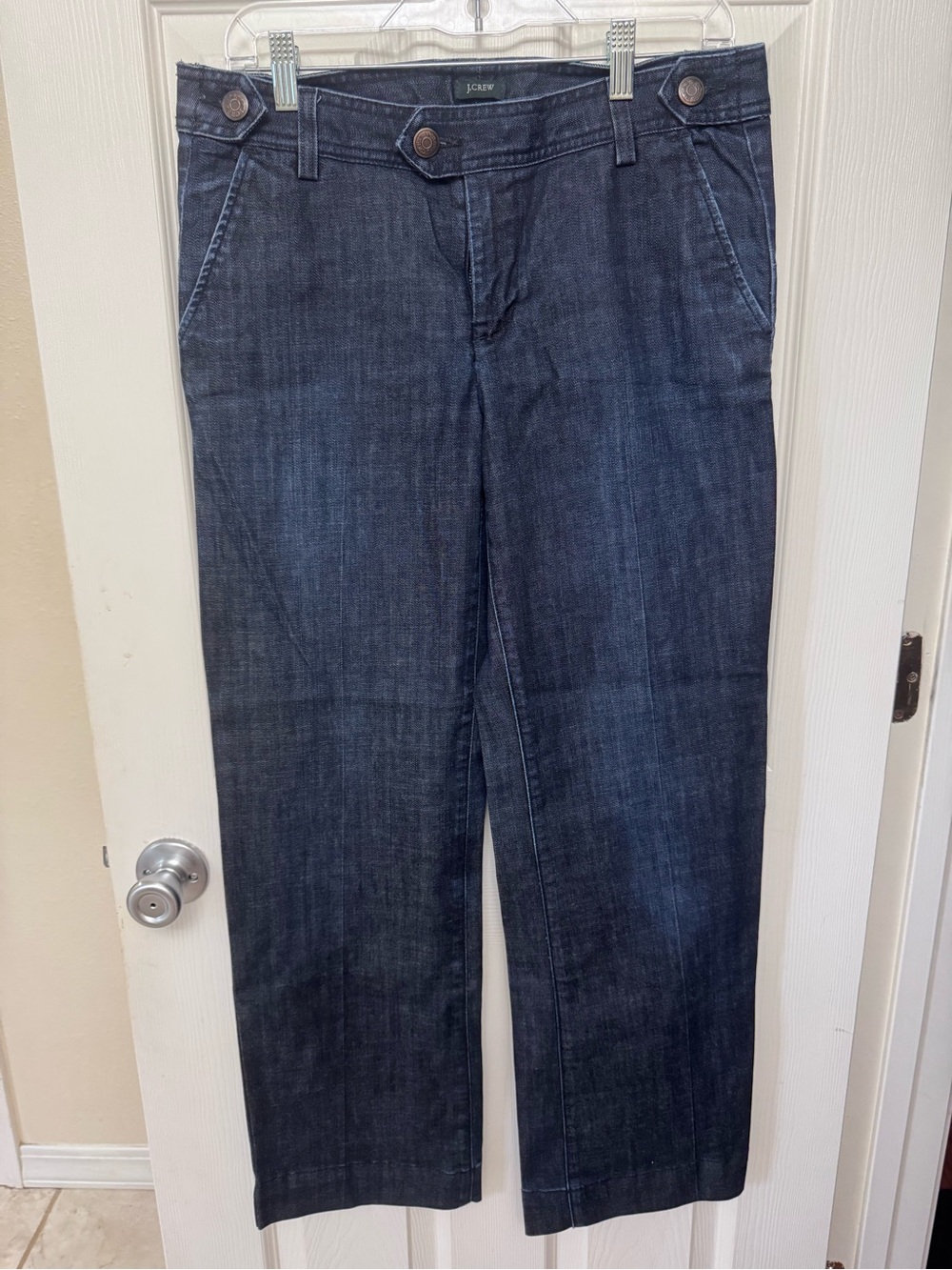 J. Crew Dark Indigo Straight-Leg Jeans